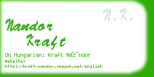 nandor kraft business card